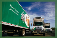 Delivery Trucks at Farmers Fresh Mushrooms Facilities